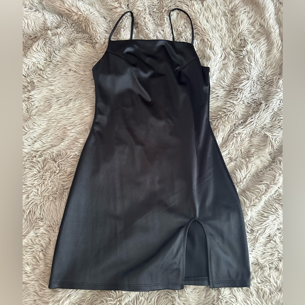Black mini dress